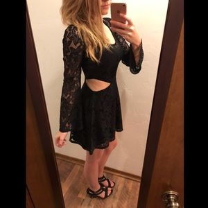 Sexy lace mini dress